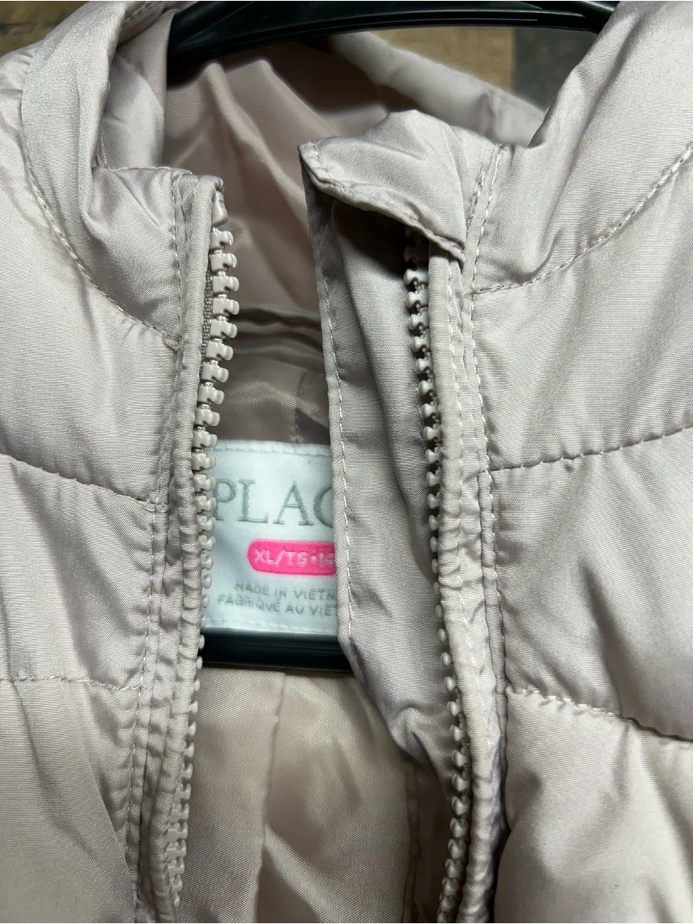 The Children's Place Pale Blush Quilted Puffer Jacket